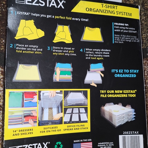 EZSTAX T-Shirt Organizing System - Picture 2 of 3